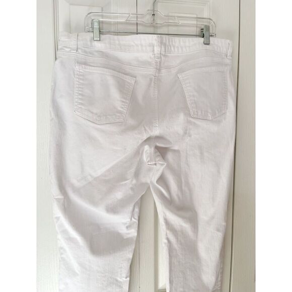 Eileen Fisher Organic Cotton Spandex Denim Stretch High Rise Straight Fit Jean - Picture 10 of 14